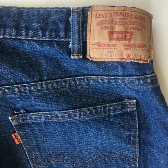 Vintage Levi’s Jeans 519 Orange Tab 70s Denim - Picture 5 of 8